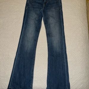 Express mid rise boot cut jean
